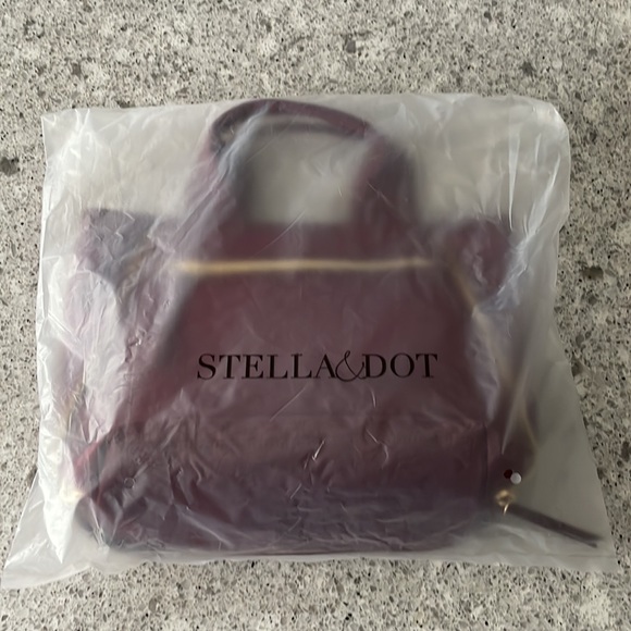 💫Host Pick💫Stella & Dot Zip it Crossbody in Oxblood NWT - Picture 11 of 11